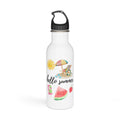 Hello Summer Stainless Steel Water Bottle – Beach, Watermelon & Popsicle Design