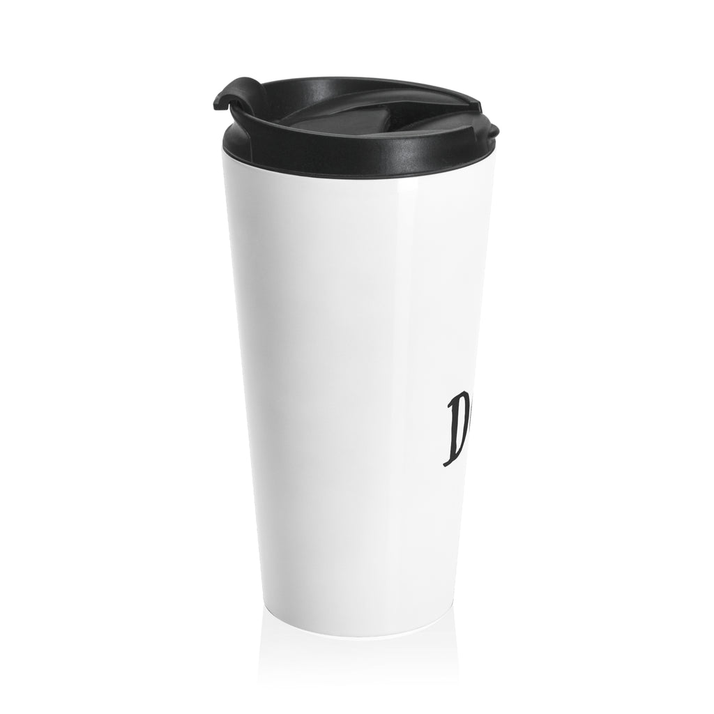 Dog Dad Stainless Steel Travel Mug – Paw Print Insulated Tumbler
