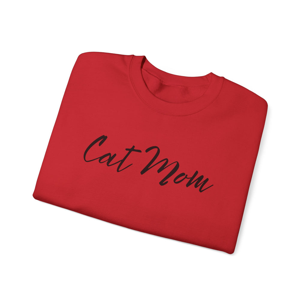 Cat Mom Crewneck Sweatshirt — Cozy Cat Lover Pullover