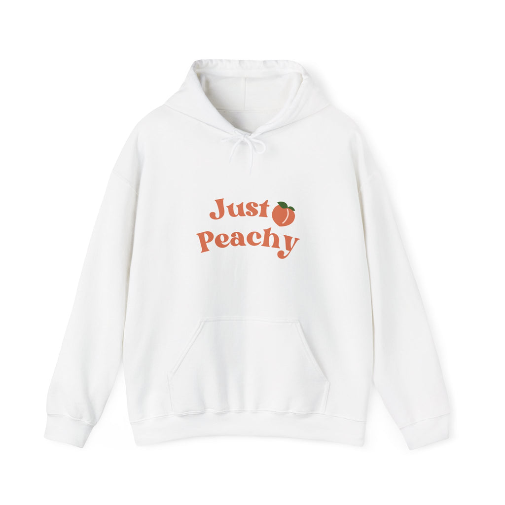 Just Peachy Hoodie – Cute Peach Graphic Pullover Sweatshirt
