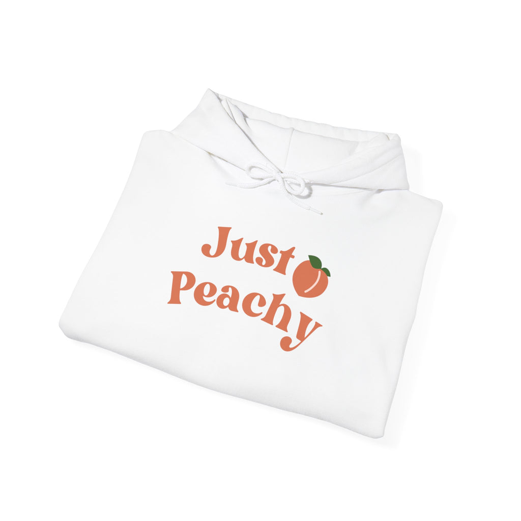 Just Peachy Hoodie – Cute Peach Graphic Pullover Sweatshirt