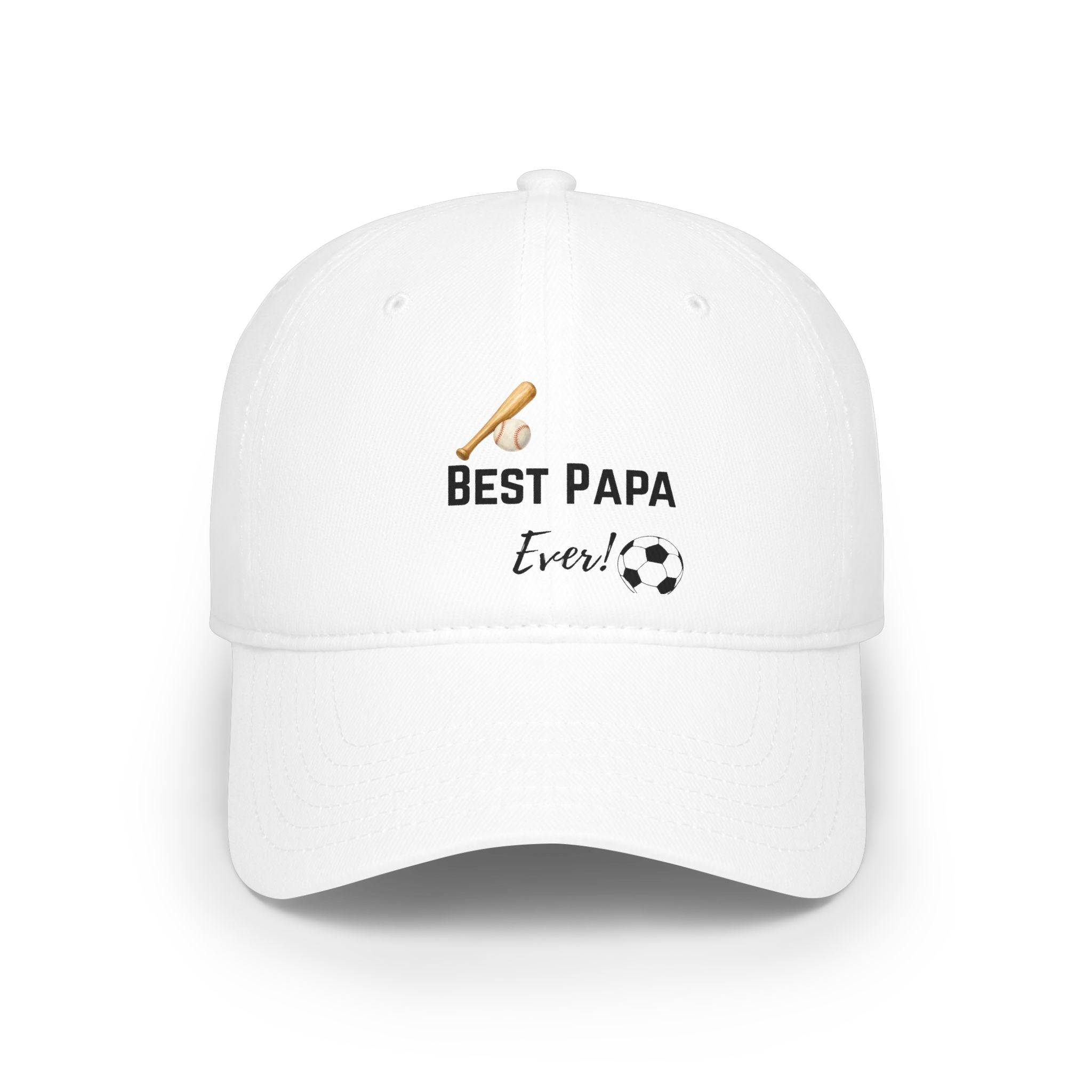 Best Papa Ever Baseball Cap — Dad Gift Soccer & Baseball Hat