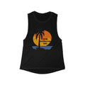 I'm Fine Everything Is Just Dandy Tank Top — Tropical Palm Sunset Muscle Tee