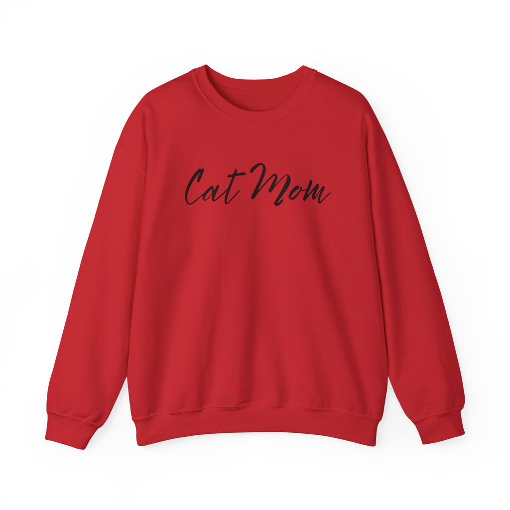 Cat Mom Crewneck Sweatshirt — Cozy Cat Lover Pullover