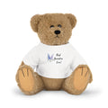 Teddy Bear Plush Toy — White T‑Shirt 'Best Grandma Ever' Floral Gift