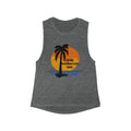 I'm Fine Everything Is Just Dandy Tank Top — Tropical Palm Sunset Muscle Tee