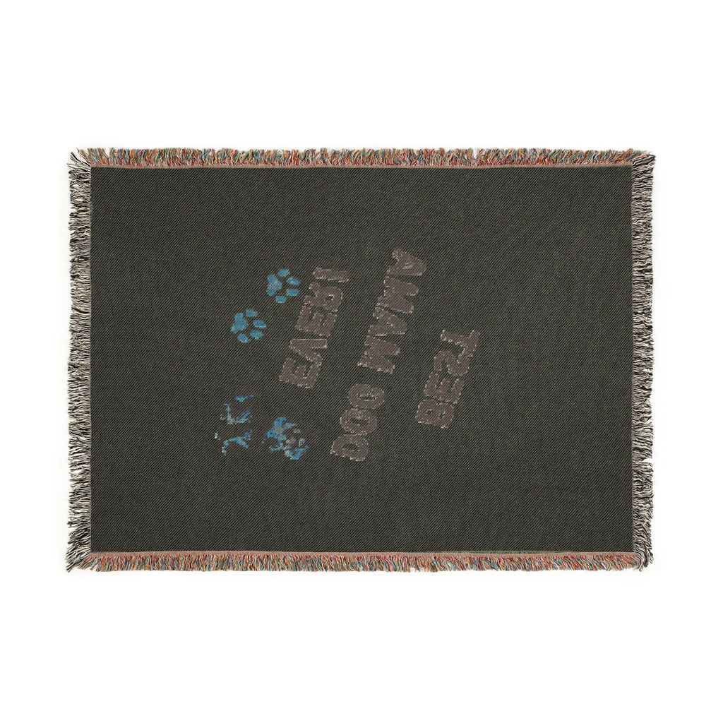 Best Dog Mama Ever Woven Blanket — Cozy Dog Lover Throw