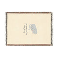 Cat Nap Woven Blanket — Cozy Decorative Throw with Sleeping Cat Design
